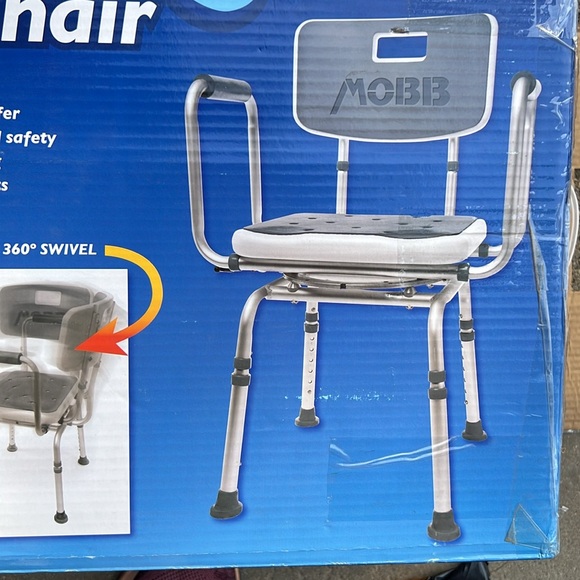 The BEST MOBB+ 3.0 Premium Bathroom Swivel Shower Chair Bath BenchBack360 Degree - Picture 11 of 11